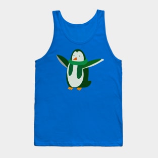 Green Penguin Tank Top